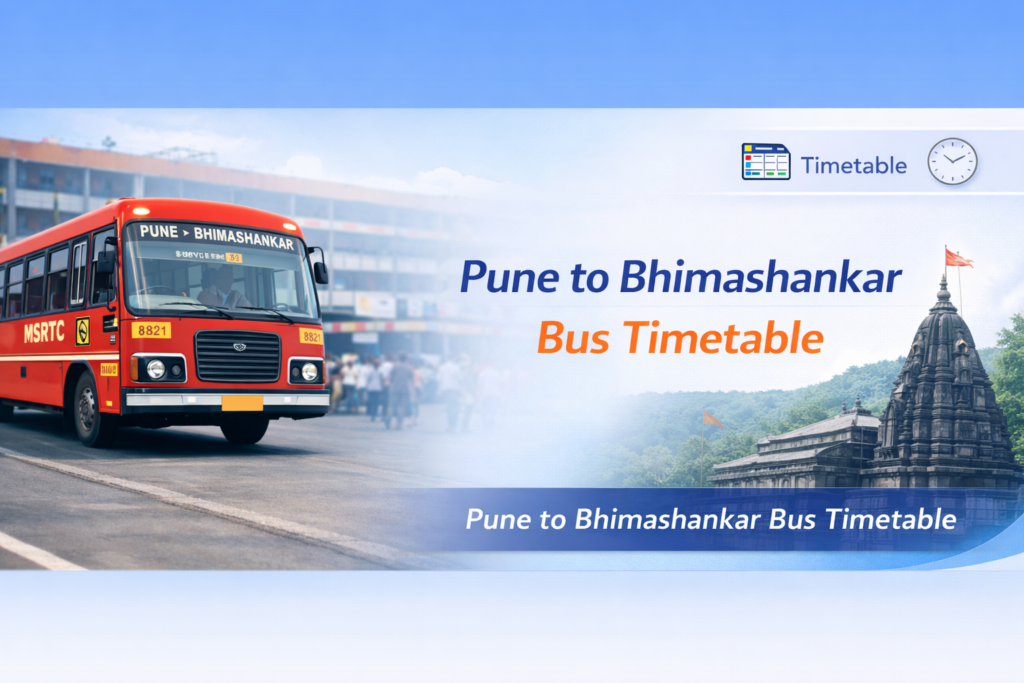 Pune to Bhimashankar bus timetable