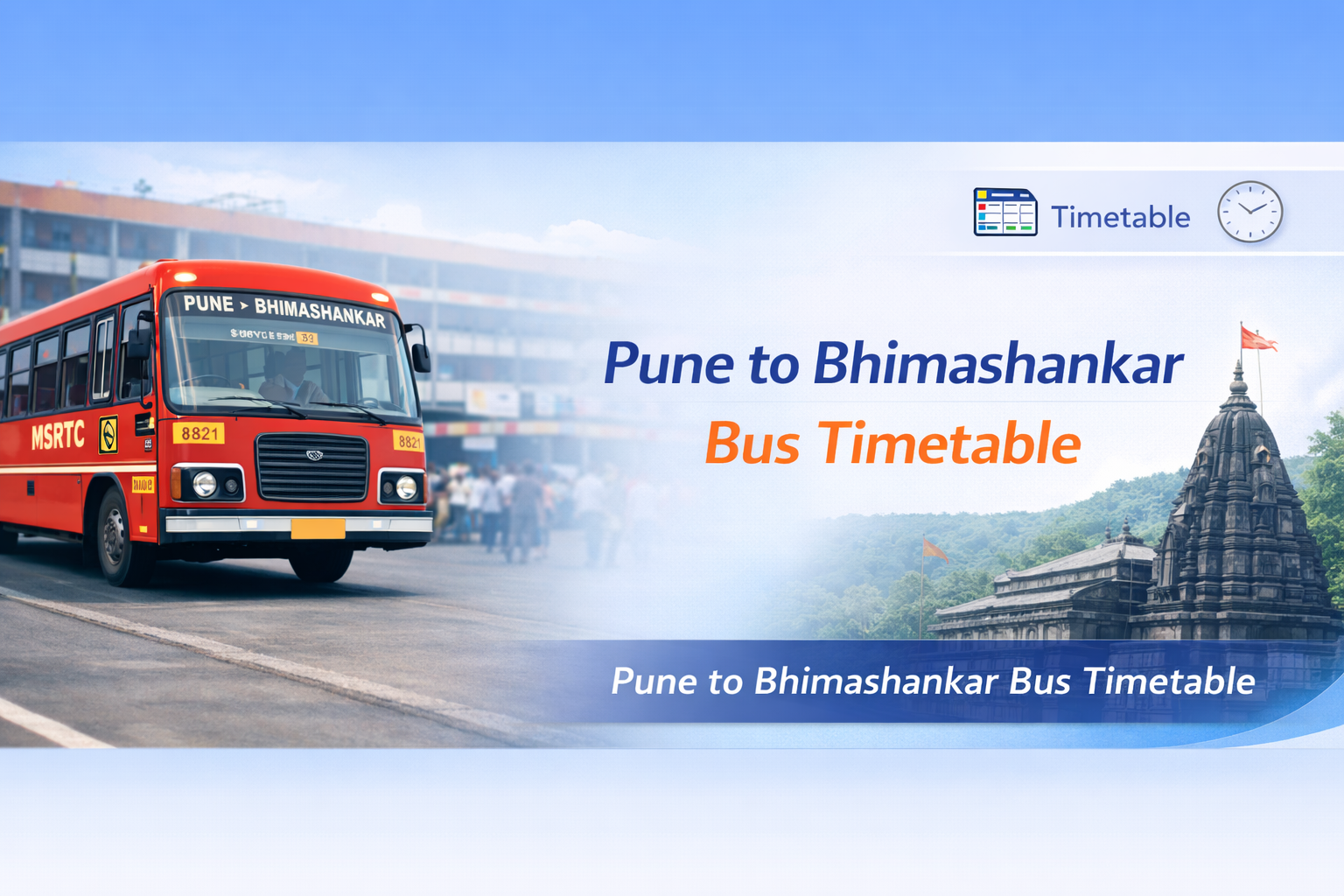 Pune to Bhimashankar bus timetable