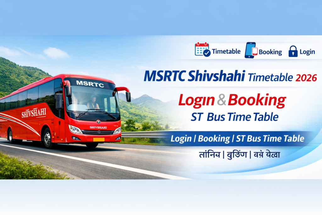 MSRTC - Shivshahi Timetable | ST Mahamandal | ST Bus Timetable | MSRTC login | MSRTC Booking | Lalpari Bus
