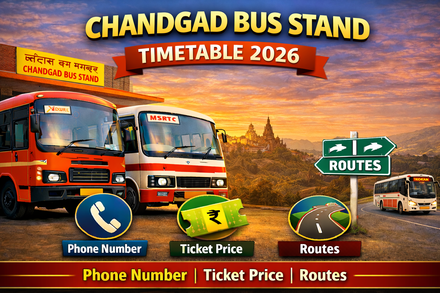 Chandgad Bus Stand Timetable 2026 Phone Number | Ticket Price | Routes