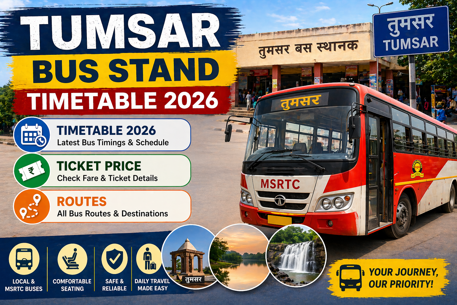 Tumsar Bus Stand Timetable 2026 Phone Number | Ticket Price | Routes