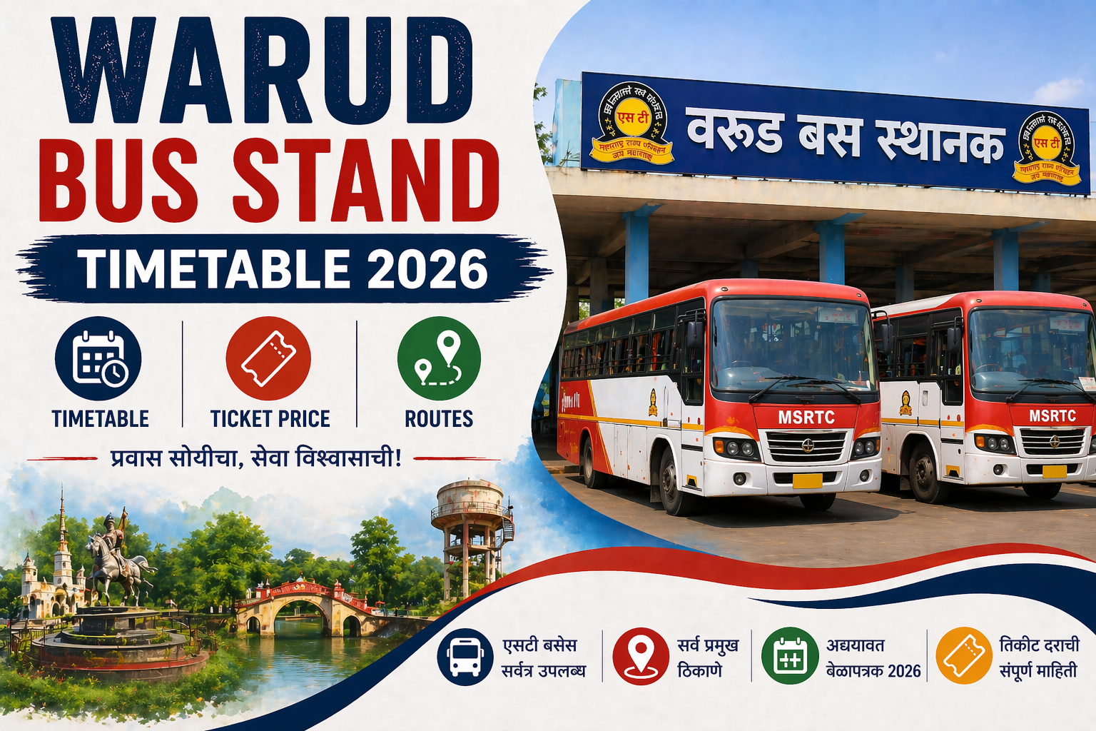 Warud Bus Stand Timetable 2026 Phone Number | Ticket Price | Routes