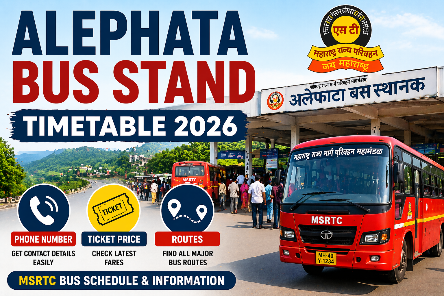 Alephata Bus Stand Timetable 2026Phone Number | Ticket Price | Routes