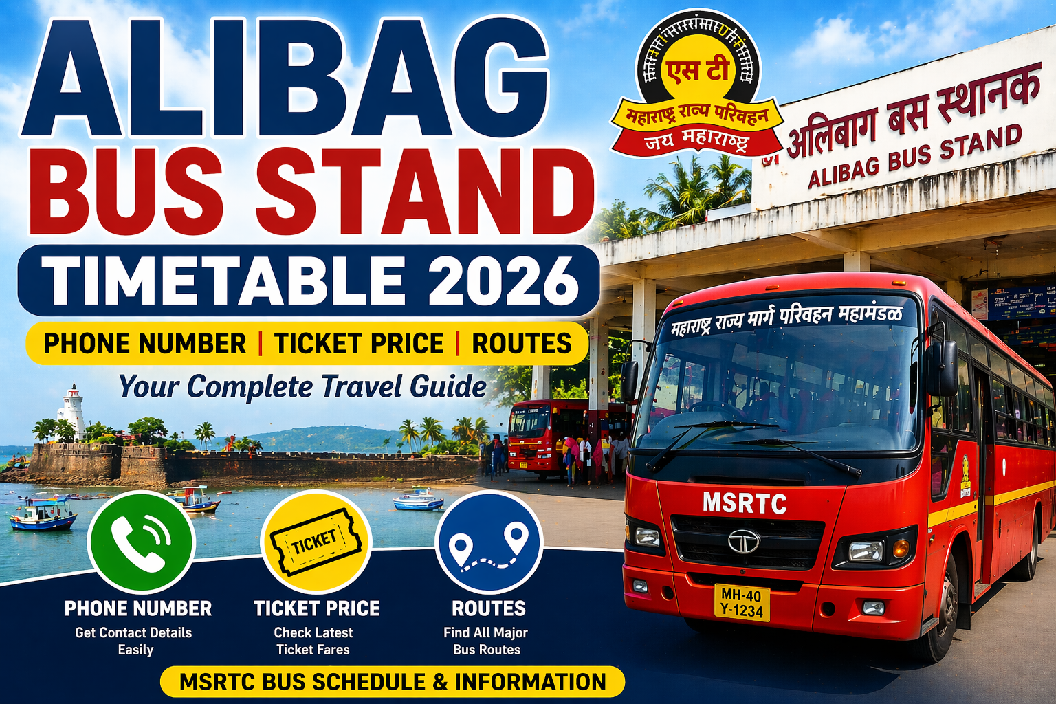 Alibag Bus Stand Timetable 2026