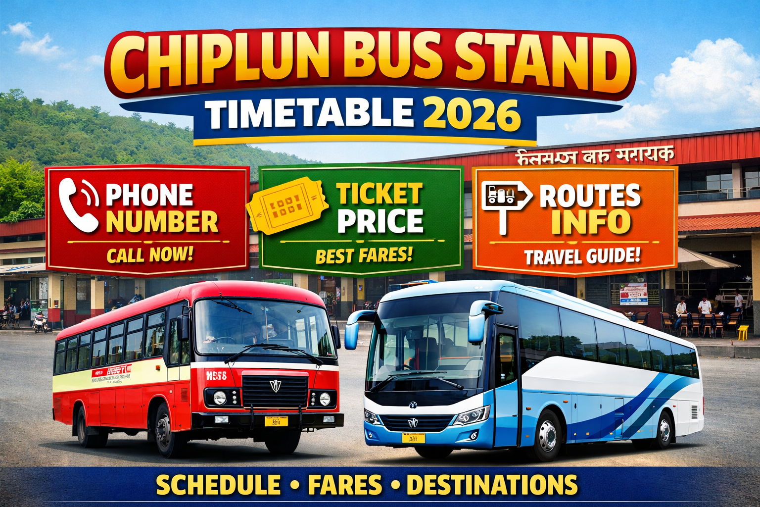Chiplun Bus Stand Timetable 2026 Phone Number | Ticket Price | Routes