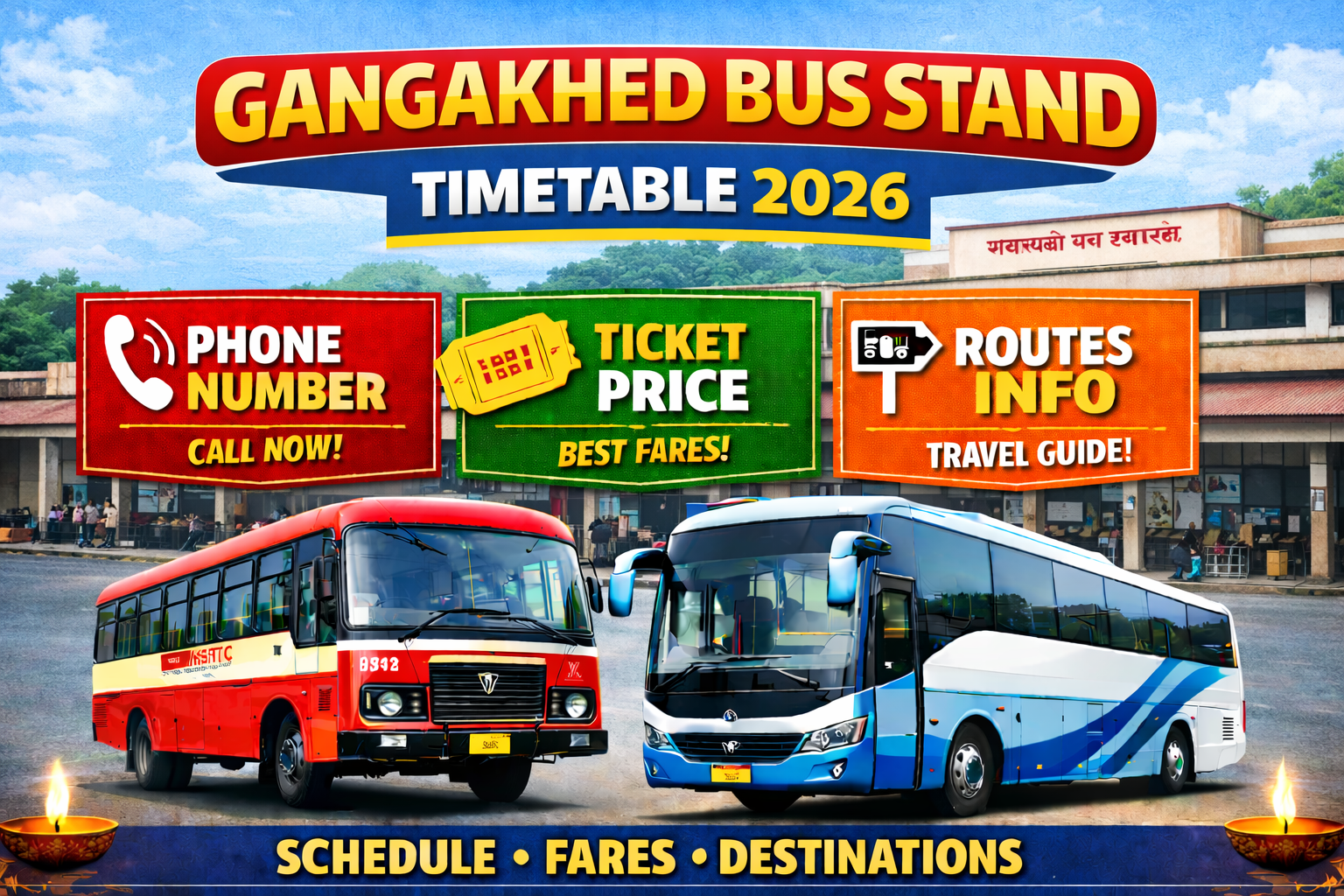 Gangakhed Bus Stand Timetable 2026 Phone Number | Ticket Price | Routes